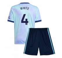 Arsenal Ben White #4 Koszulka Trzecia dzieci 2024-25 Krótki Rękaw (+ krótkie spodenki)